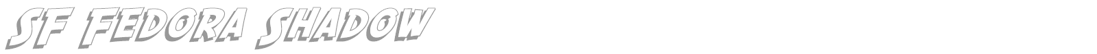 SF Fedora font preview